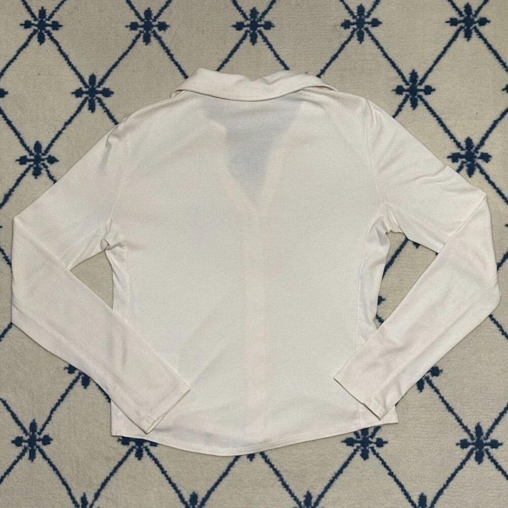 Madewell Camp Long Sleeve Top - Vintage Ivory - Picture 2 of 3